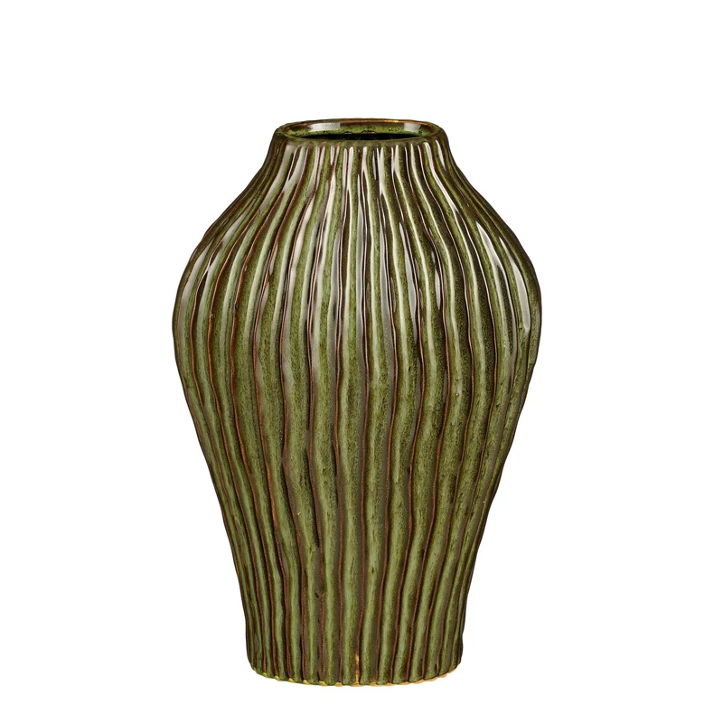 Timo Vase grün - H40 x D25 cm