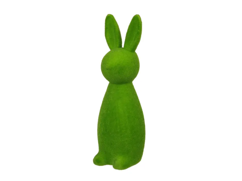 1 Stk. Flockhase/stehend grün 31 cm