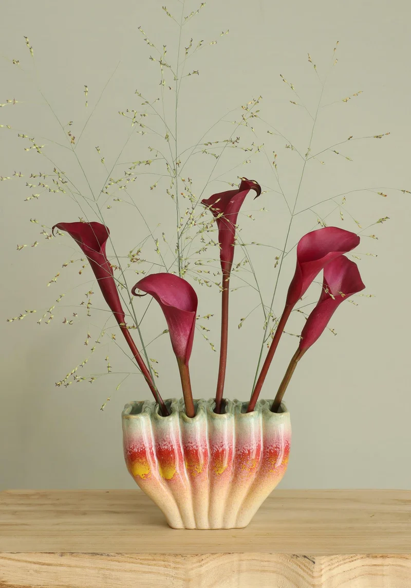 Regenbogenvase S L.14 x B.7,5 x H.10 cm