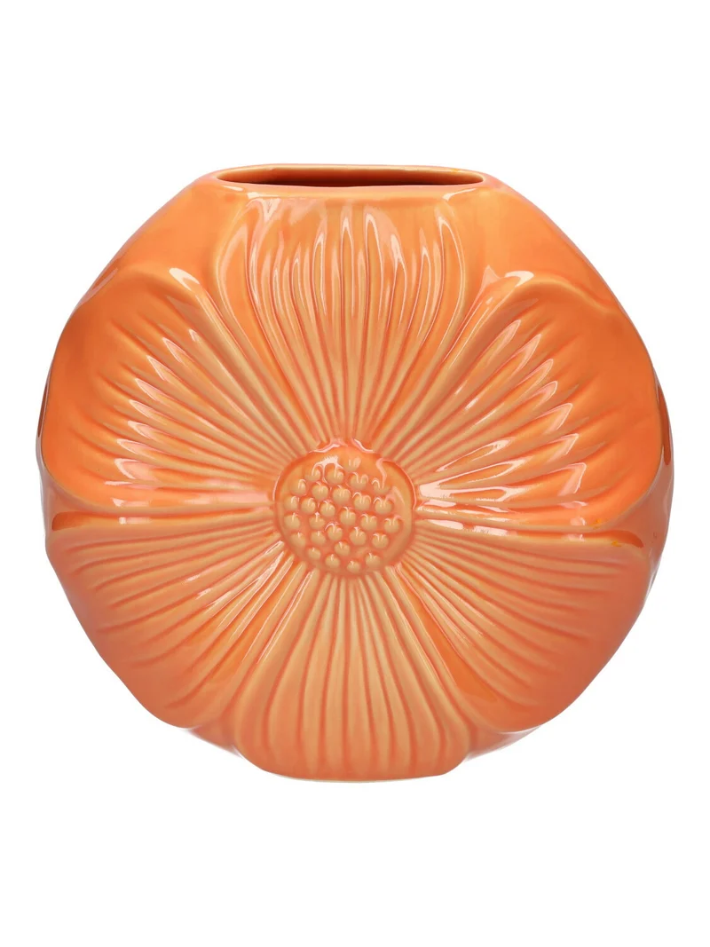 Vase Petal 22,5x6,5x21 orange