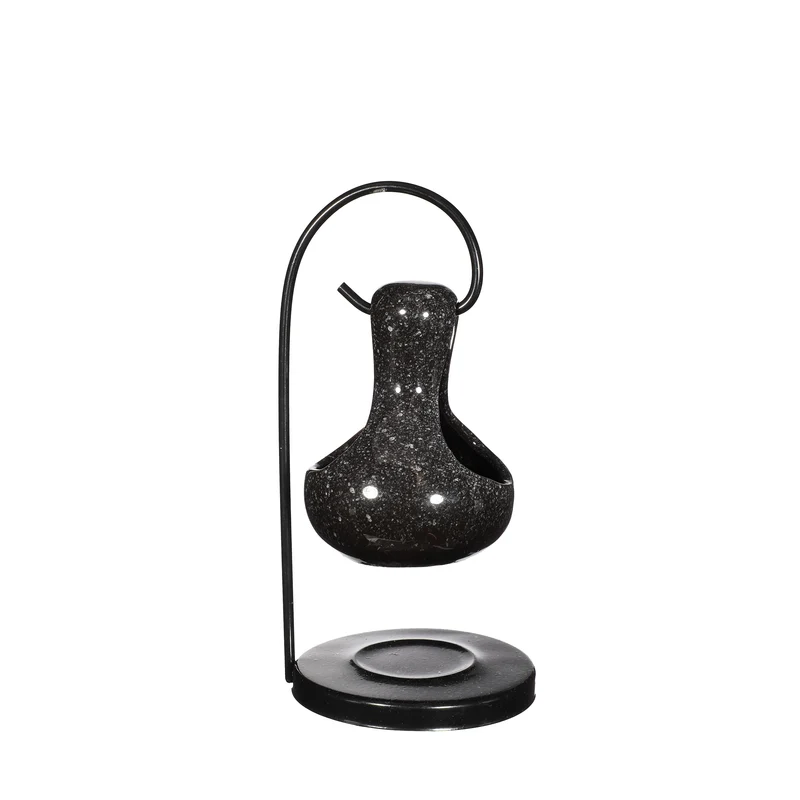 Duftlampe Tropfen Santorini schwarz Ø9 H21 cm