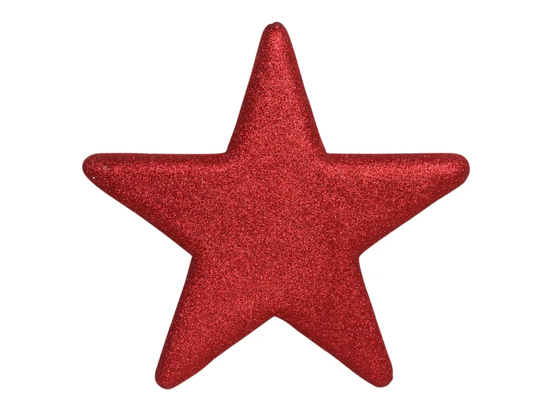 pb. Glitterstar rot 40x40 cm