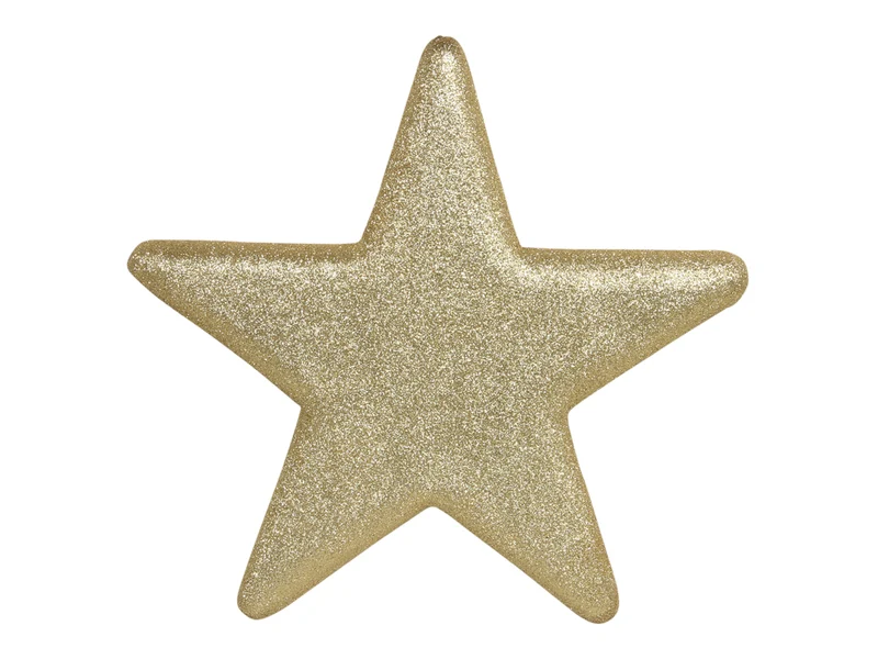 pb. Glitterstar Dunkelgold 40x40 cm