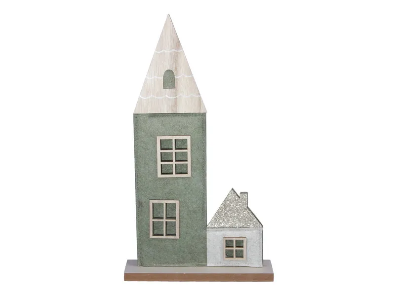 Art.-Nr. 1 Filzkirche/stehend grün 20x35 cm