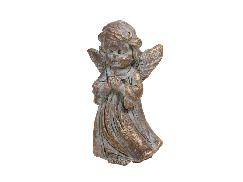 pc. 1 Zementengel gold 5x4x9 cm R