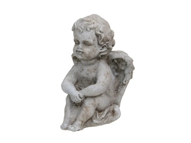 pc. 1 Zementengel antik 7x8,5x11 cm
