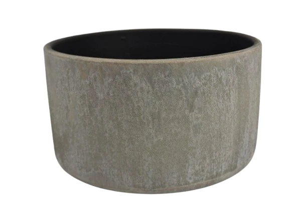 Schale Lousada D28 H15cm Vintage-Grau