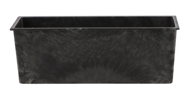 Tablett rechteckig grau 25x9x9cm
