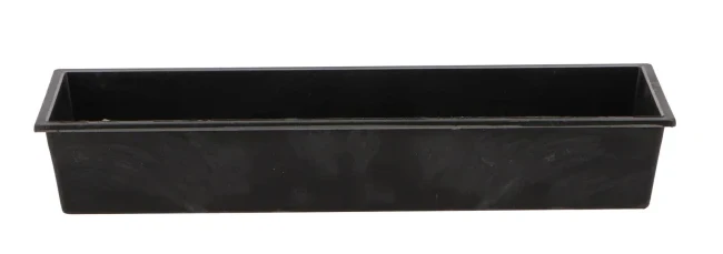 Tablett rechteckig grau 25x9x4cm