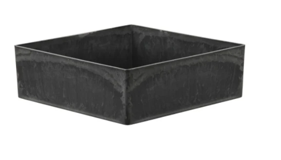 Tablett quadratisch grau 20x20x6cm