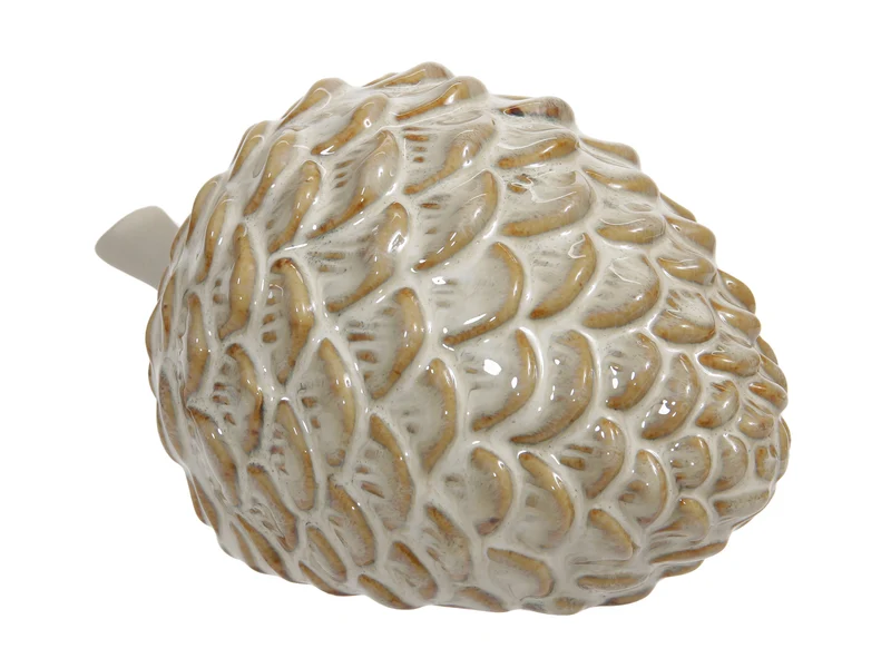 1 Stk. Keramik-Kegel, beige, 15x10,5x9 cm