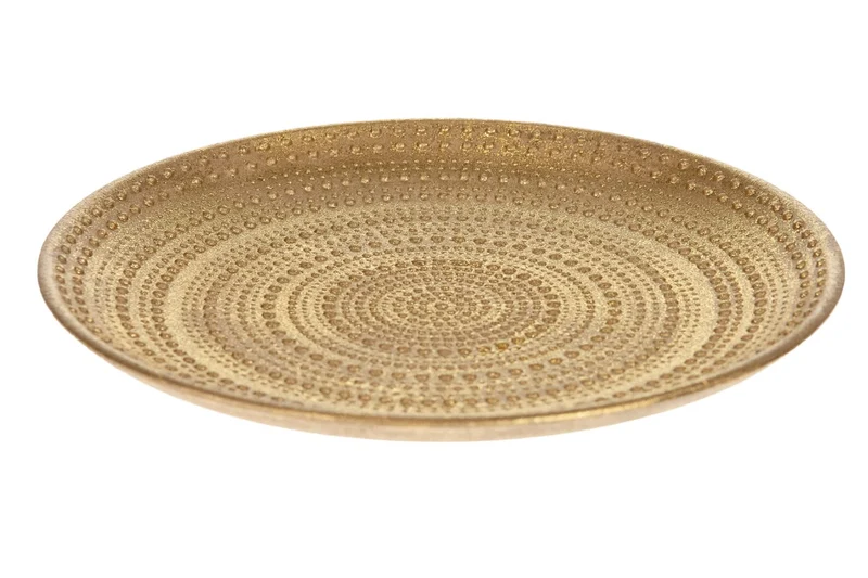 Runde MDF-Platte 29x29x2,5cm Gold
