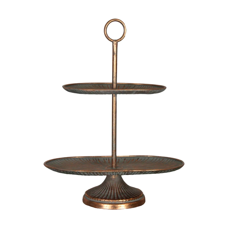 Metall-Etagenregal 38,5x24x51cm Antik-Kupferfarben