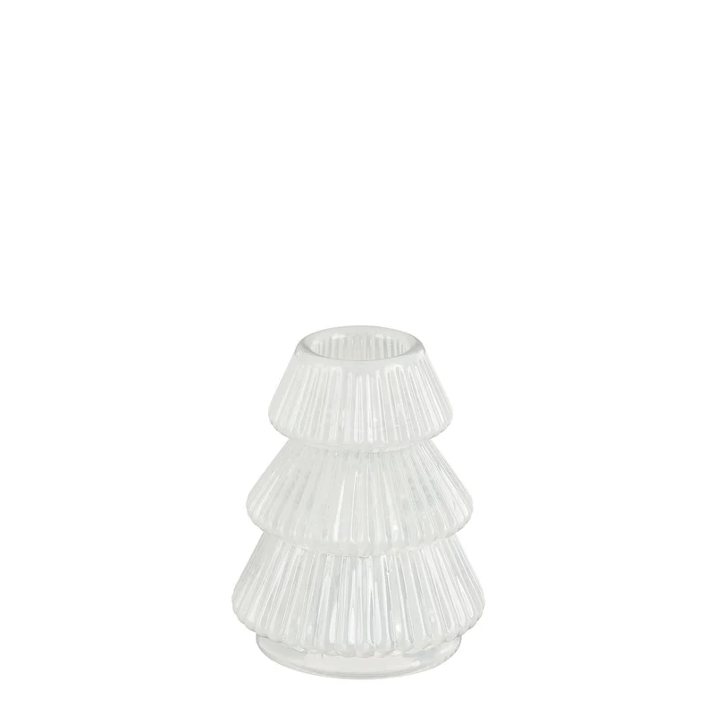 Kerzenständer Baum weiß - H8 x D6,5 cm