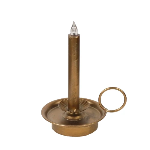 LED-Kerzenhalter Ø12,5x21cm Gold