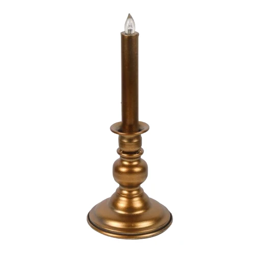 LED-Kerzenhalter Ø11x27,5cm Gold