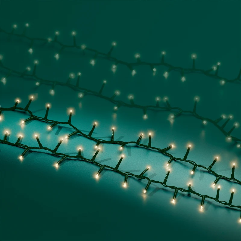 LED-Kompaktleuchten außen grün/warmweiß 1100cm 500LED
