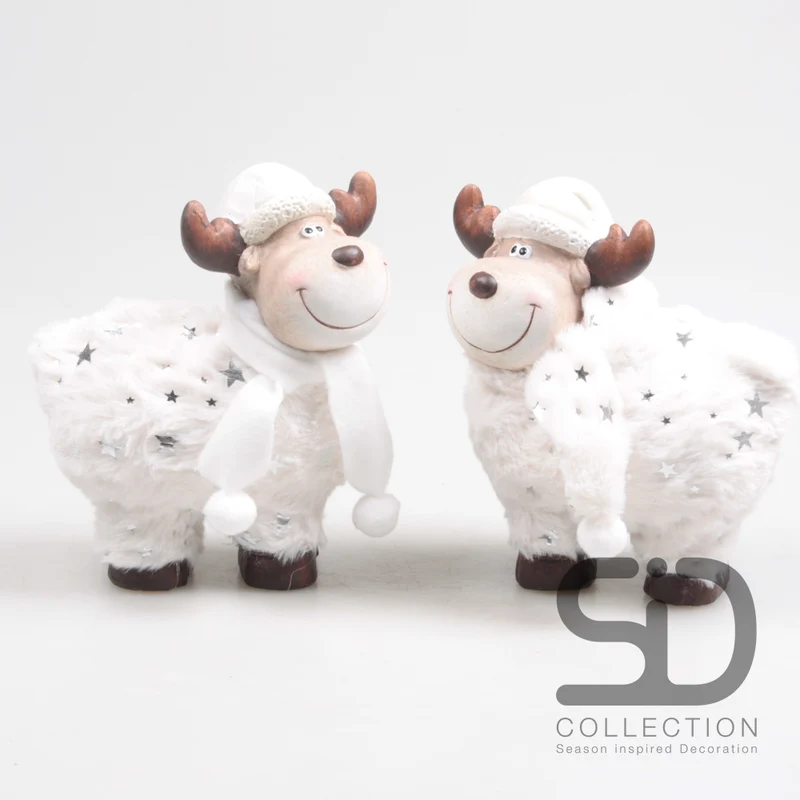 ELAND TERRACOTTA STEHEND ZOE & GUS 16X9X18,5 CM SORTIERT - PRO STÜCK