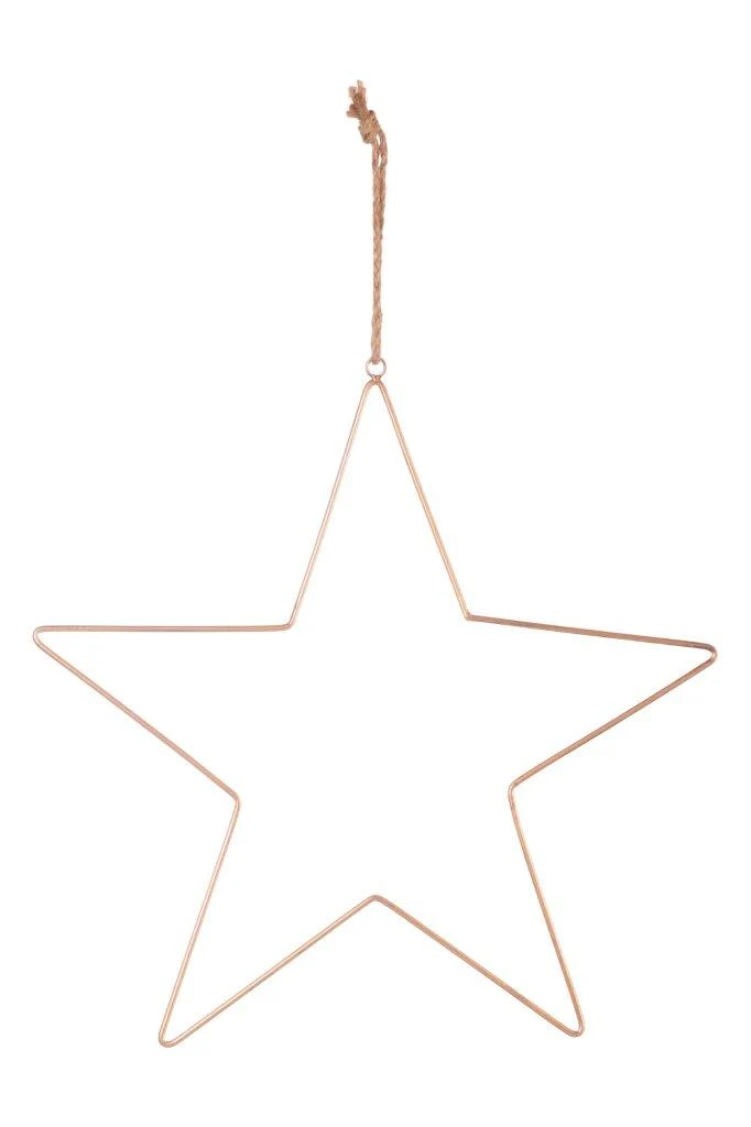 Metallstern Gold D 28 cm