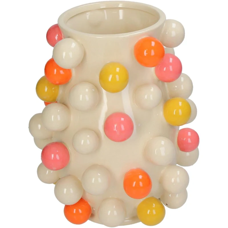 Vase Balls Steingut Mehrfarbig 21x21x26cm