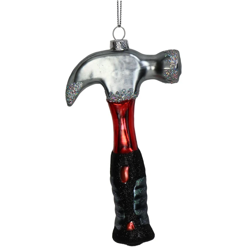 Ornament Hammerglas Rot 13,3cm