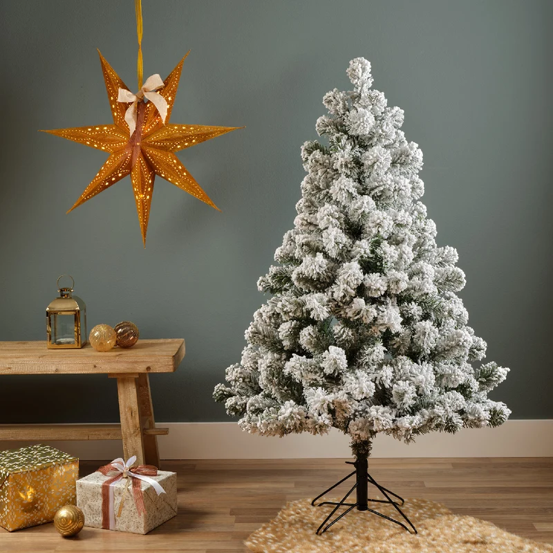 Kaiserlicher Tannenbaum schneegrün/weiß ø81 H120 cm