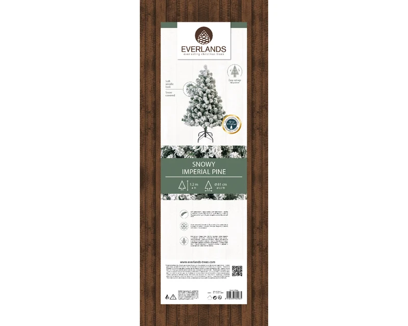 Kaiserlicher Tannenbaum schneegrün/weiß ø81 H120 cm