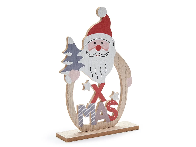 Holz-Weihnachtsmann, offen, 18x27cm