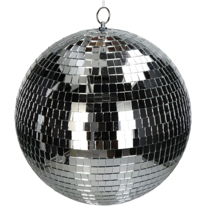 Ornament Diskokugel Silber 30x30x32cm