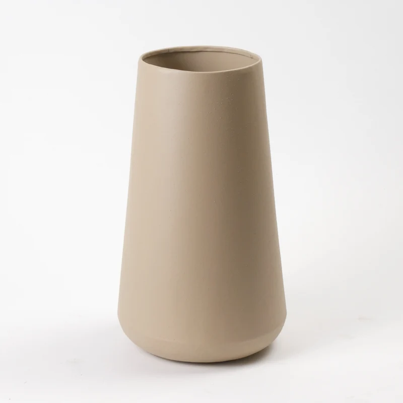 Vase Metall Taupe Textur Ø50x104cm