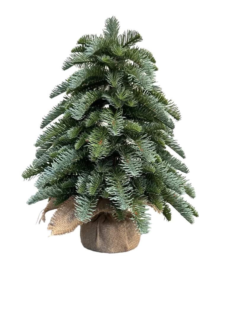 Nobilis-Baum 40 cm auf Fuß in Jute-Grün