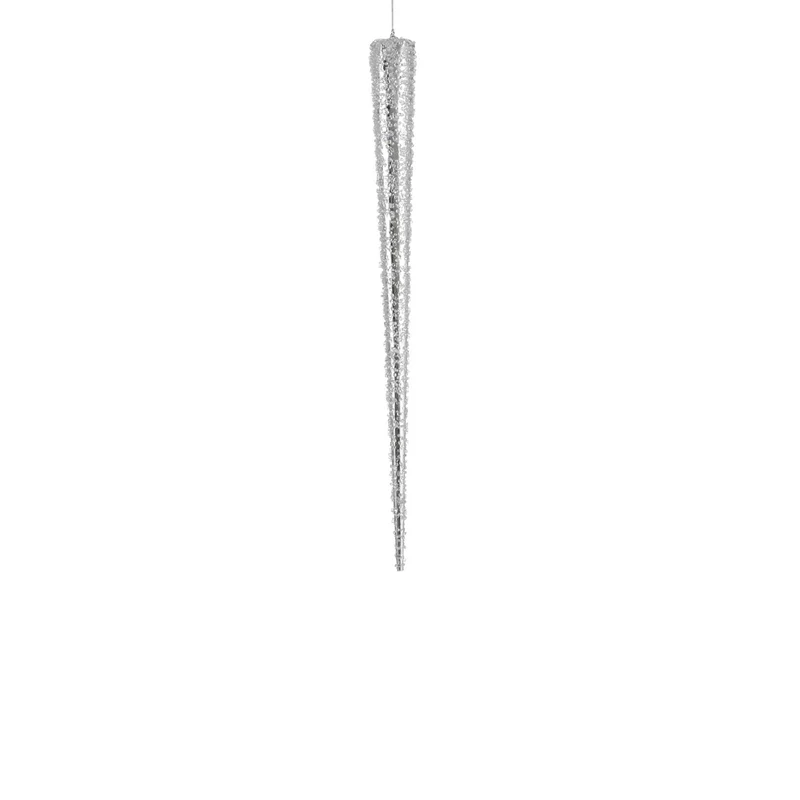 Hängender Pegel aus Silber - L60 x B12 x H12 cm
