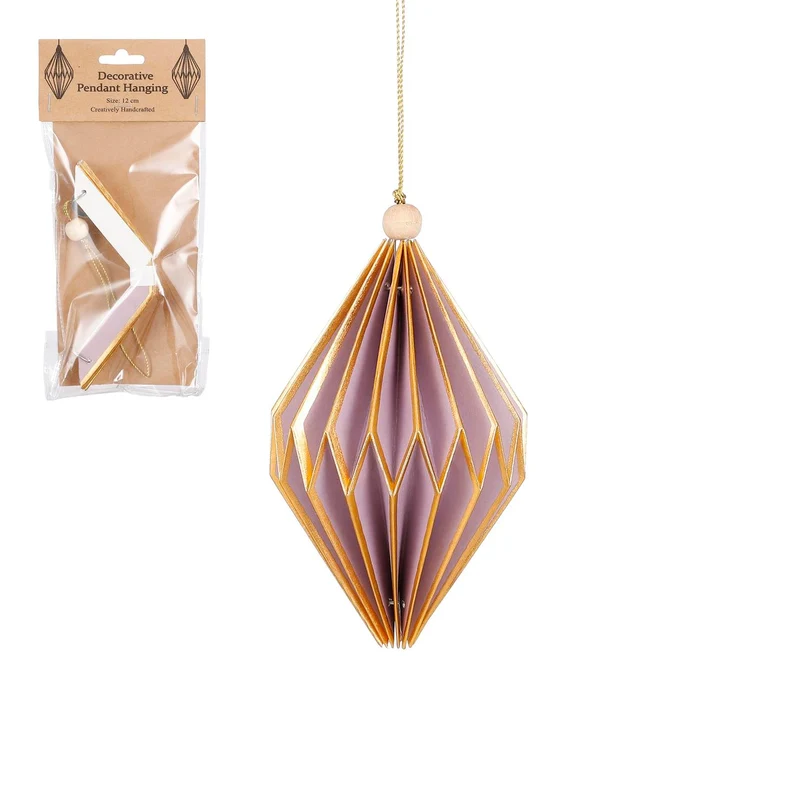 Ornament Zwiebel lila - H15,5 x D12 cm