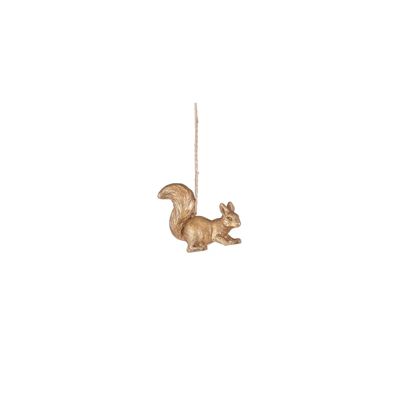 Goldenes Eichhörnchen-Ornament - l7xb3xh6cm