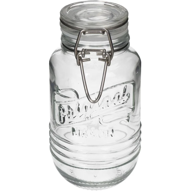 Glasbehälter mit Verschluss, 6 x 11,9 cm