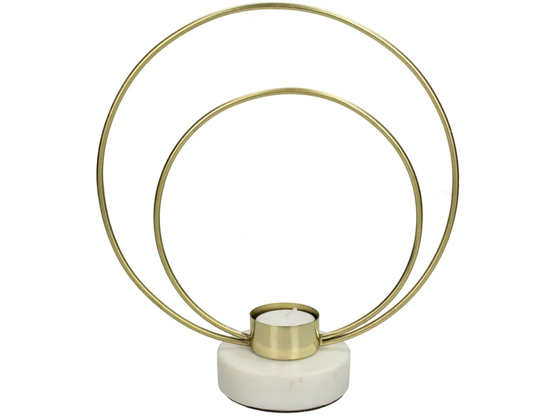 Kerzenhalter Gold 23x9x21cm