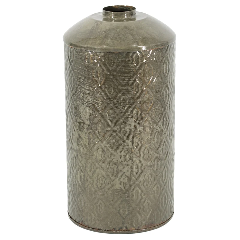 Metallvase olive 6x18x36cm