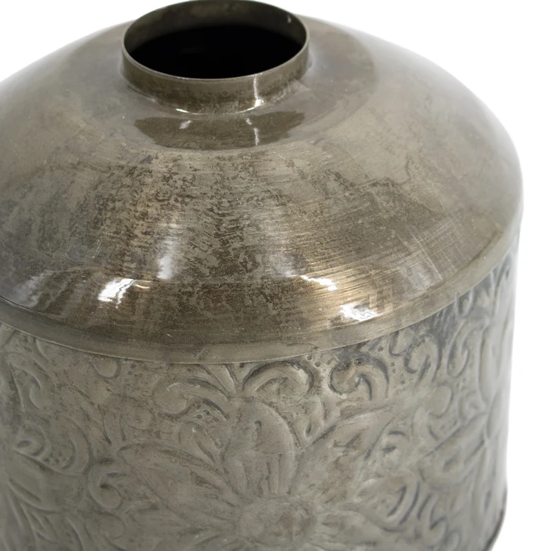 Metallvase olive 6x18x16cm