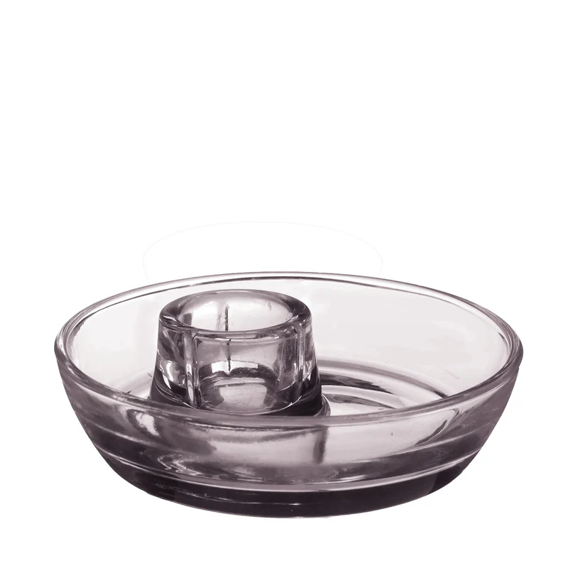 Kerzenhalter Mila Ø9,8 x H 3 cm grau