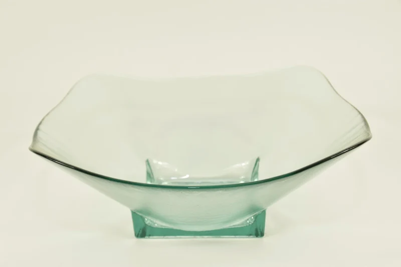 Glasschale Square, klar, aus Recyclingglas, 33x33x12,5cm