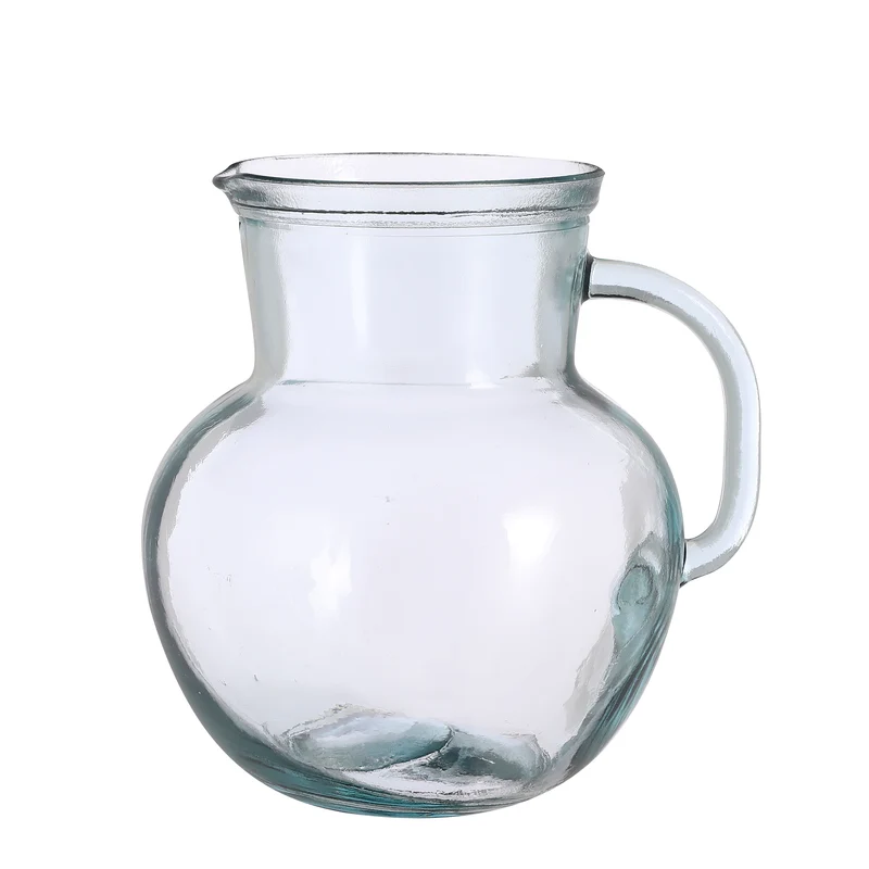 Karaffe aus recyceltem Glas - H20 x D20 cm