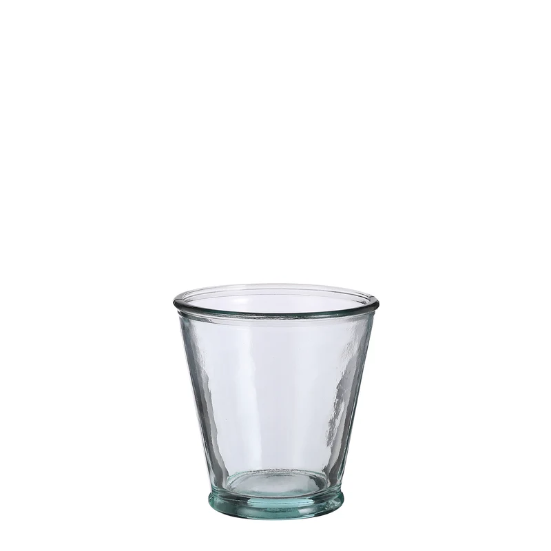 Trinkglas aus recyceltem Glas - H9 x D9 cm