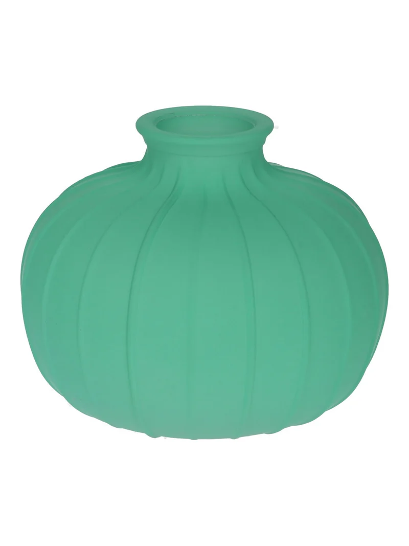 Glasflasche Carmen d4/10,5 x h8,5 türkis matt