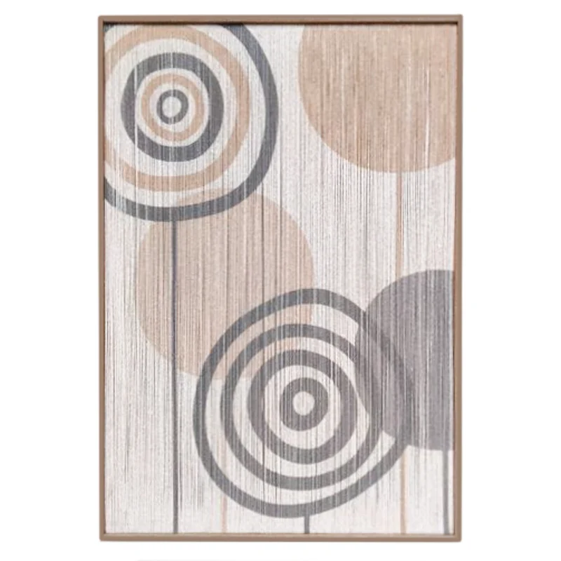Malerei Draht Kreise 44x64x3cm B