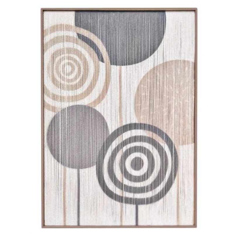 Malerei Draht Kreise 44x64x3cm A