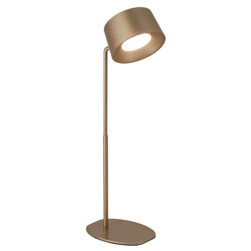 Lampe Design LED auf Batterie gold, mit Wandhalterung 12x12x35cm