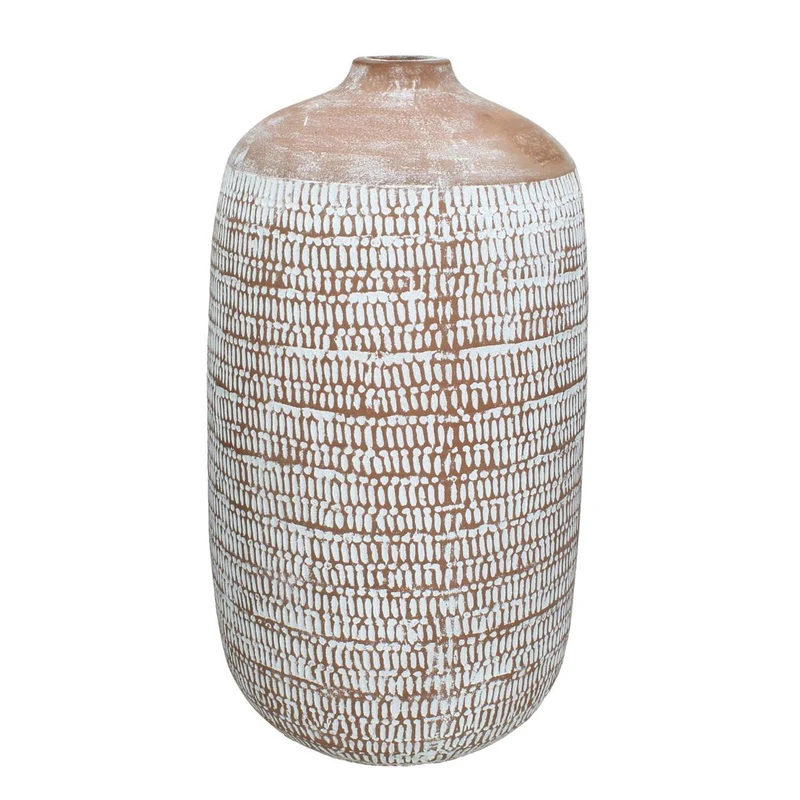 Vase Terracotta Braun 24x24x43cm
