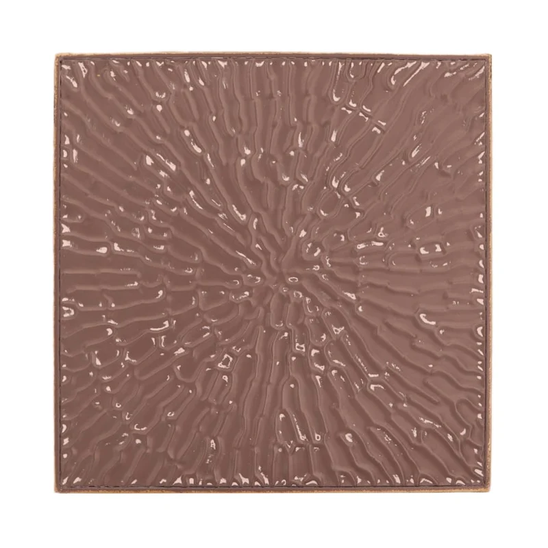 Wandkunst Quadrat Metall 38x2x38cm Silber