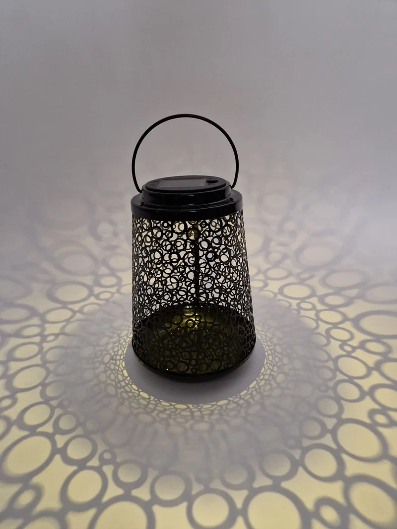 Solar Lantarn Ø 13x18 cm schwarz