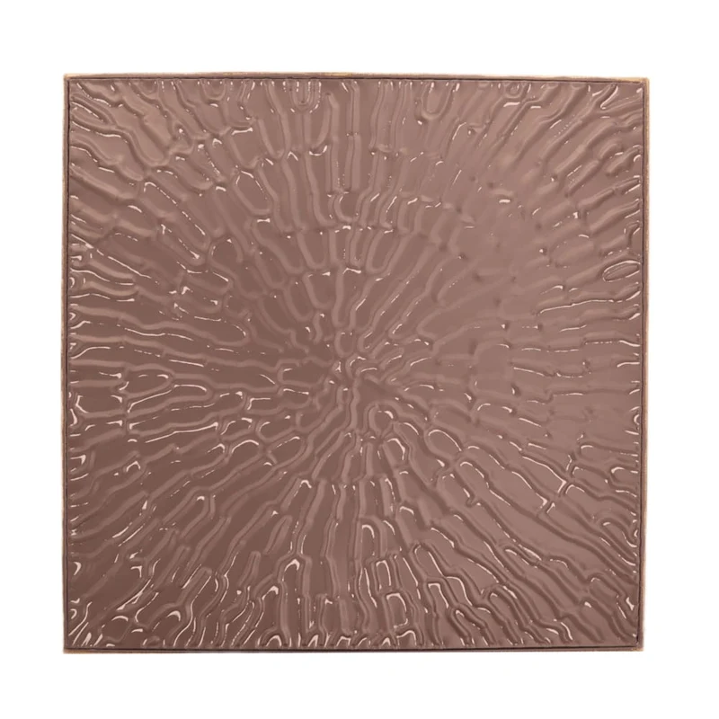 Wandkunst Quadrat Metall 58x2x58cm Silber